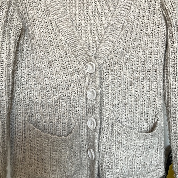 Kensie sweater Cardigan thick chunky loose knit, wool - Picture 4 of 4